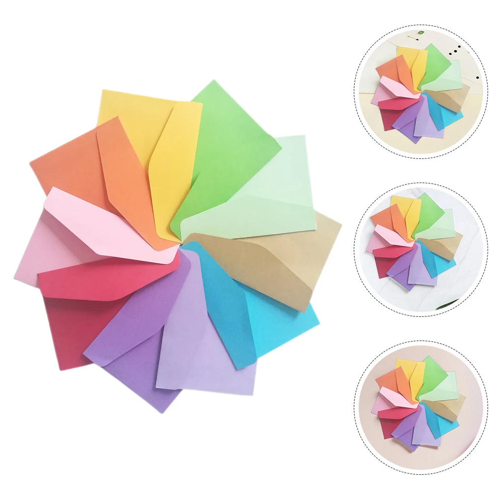 

50 Pcs Western-style Envelope Cards Birthday Envelopes Note Double Offset Paper