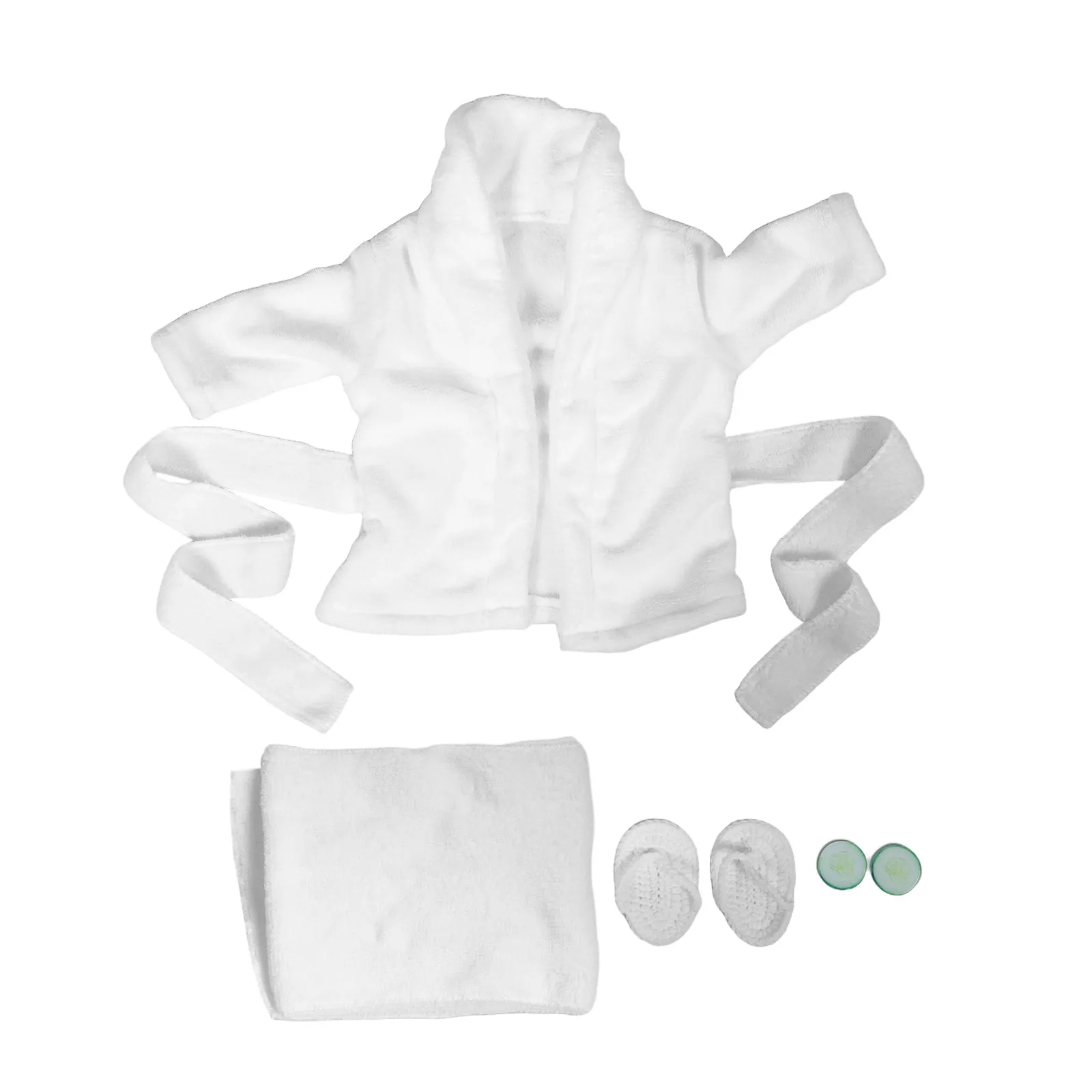 newborn-baby-spa-bathrobe-towel-slippers-set-white-photoshoot-prop-outfit-for-0-to-2-months