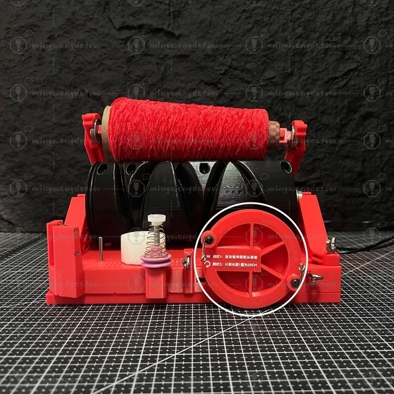 Professional Mini Yarn Winder with Length Calculator & Weight Detection Desktop Electric Yarn Rewinder for Precision Winding