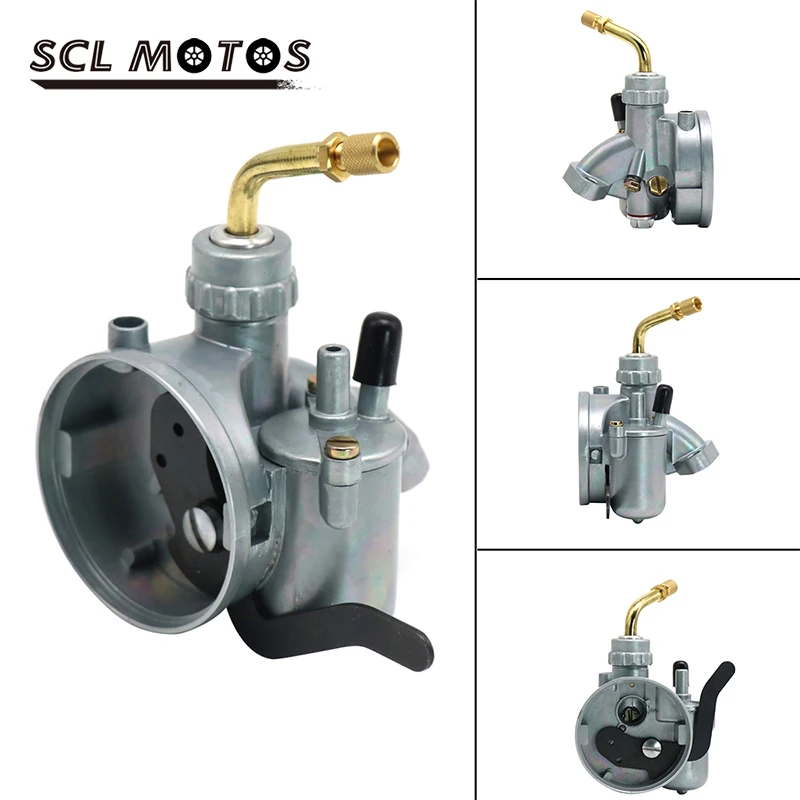 

SCL MOTOS Carburetor BING SSE 1/12/225 Manual Damper Carburetor Carb for Puch MS50 SDP MV MSV DS VZ 1/12/225 Bing SSE Moped ATV