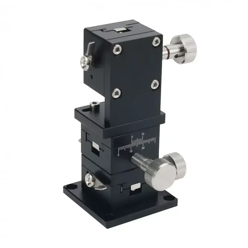 LWD4040 XYZ 3 Axis 40x40mm High Precision Slide Table Manual Linear Positioning Stage Dovetail for CCD Position Lab Optical