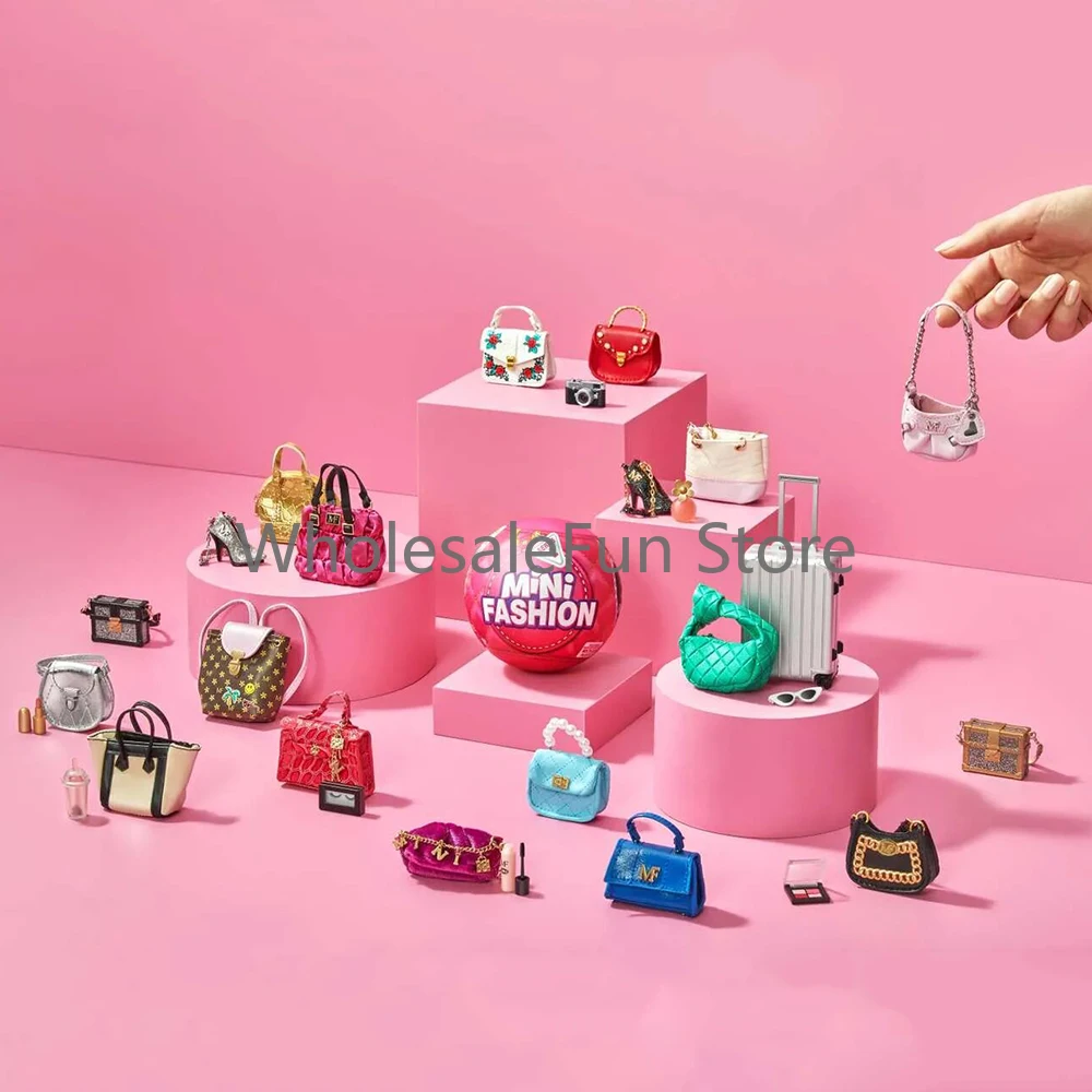 

Zuru Mini Brands 5, игрушки-сюрприз, оригинальная миниатюрная игрушка, мини-сумки, люксовый бренд, загадочная слепая коробка, модная сумка, обувной мяч, игрушки в подарок