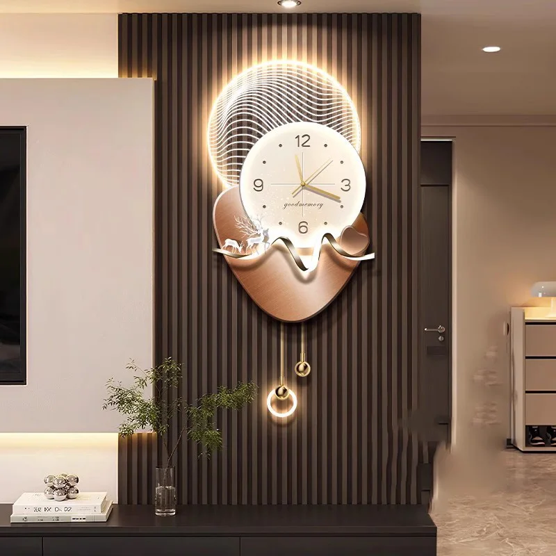 

Luminous Fashion Wall Clock Modern Unusual Living Room Art European Wall Clock Unique Design Reloj Digital Pared Home Decor