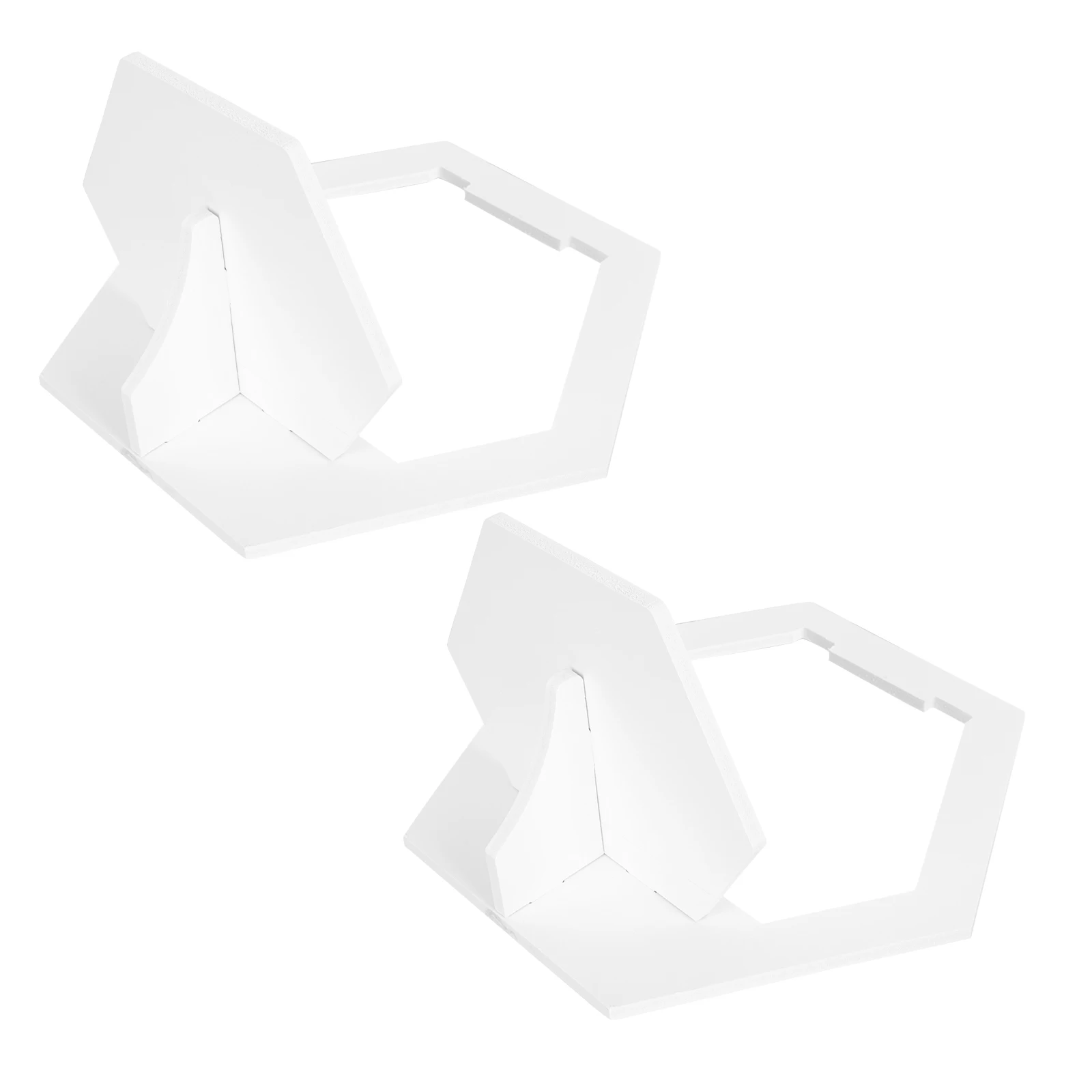 

2pcs WallMounted Creative Storage Rack Rack HexagonWhiteModernWoodenKitchenShelfHouseholdDecorOrganizerCreativeHolder