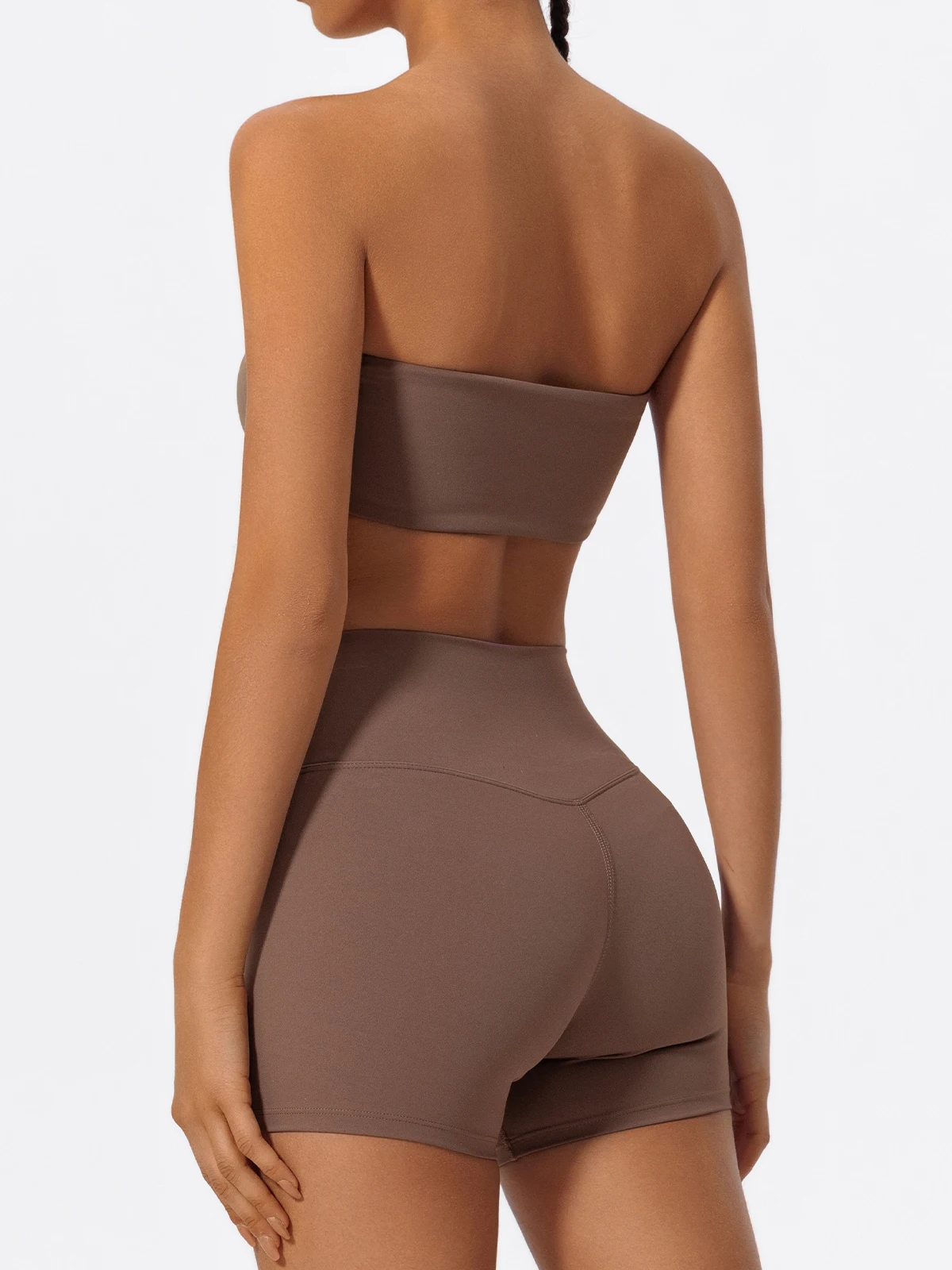 Hearuisavy Sommer Casual Sport-BH Gym Push-Up Unterwäsche Fitness Workout Trägerloses Bustier Bandeau Damen Yoga Kleidung Tube Top – Detail 21