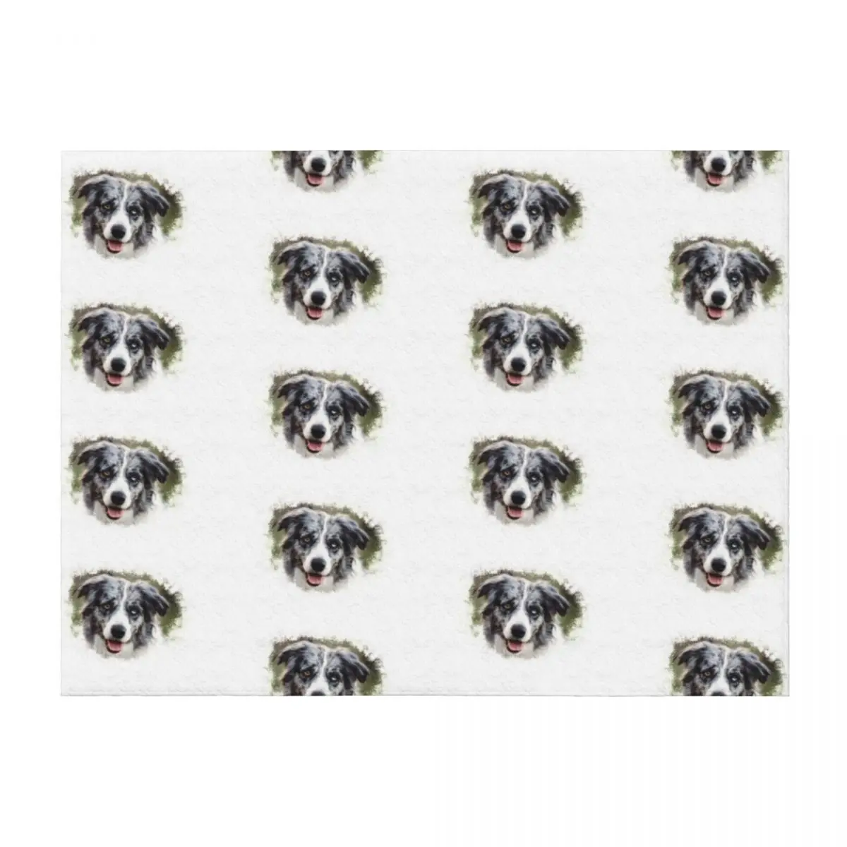 

Blue Merle Border Collie! Throw Blanket Thermal Nap Hair sofa bed Blankets