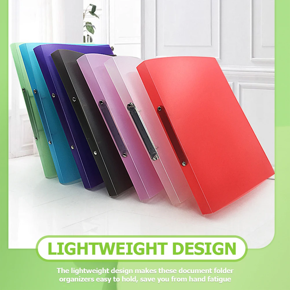 

Plastic Document Folder A4 Lightweight Portable Large Capacity Waterproof File Organizer Folders School Supplies Paper Holder