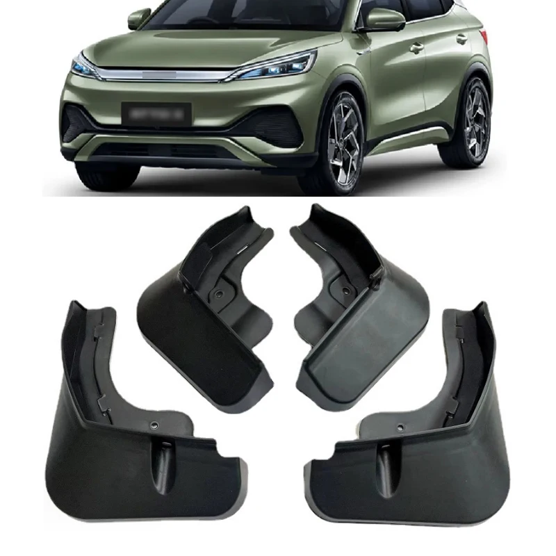 

Front Rear Molded Fender Cover For BYD Atto 3 Yuan Plus 2022 2023 2024 Mud Flaps Splash Guard Mudguard Car Accessories