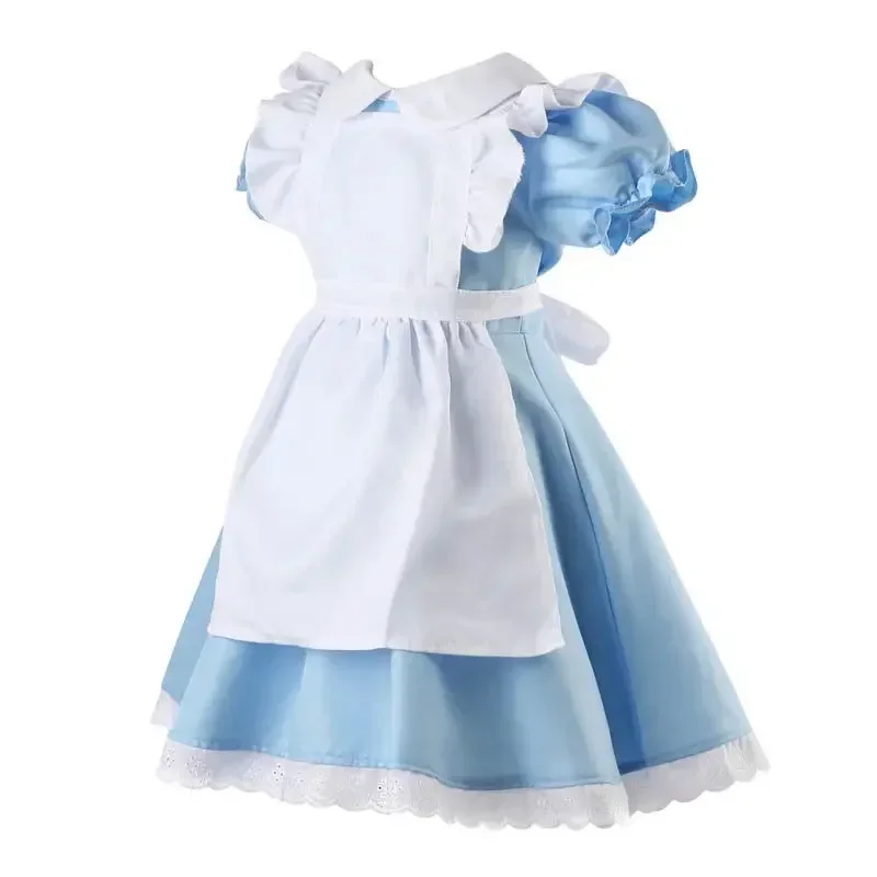 Nova alice no país das maravilhas crianças meninas livro de histórias traje conto de fadas semana fantasia vestido empregada lolita traje cosplay outfits