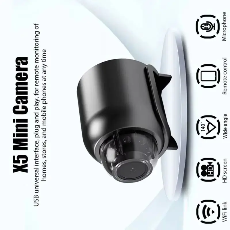 

**Новая мини-камера X5 1080P Clear Night Vision, легкая портативная камера премиум-класса с обнаружением движения, беспроводная камера наблюдения
