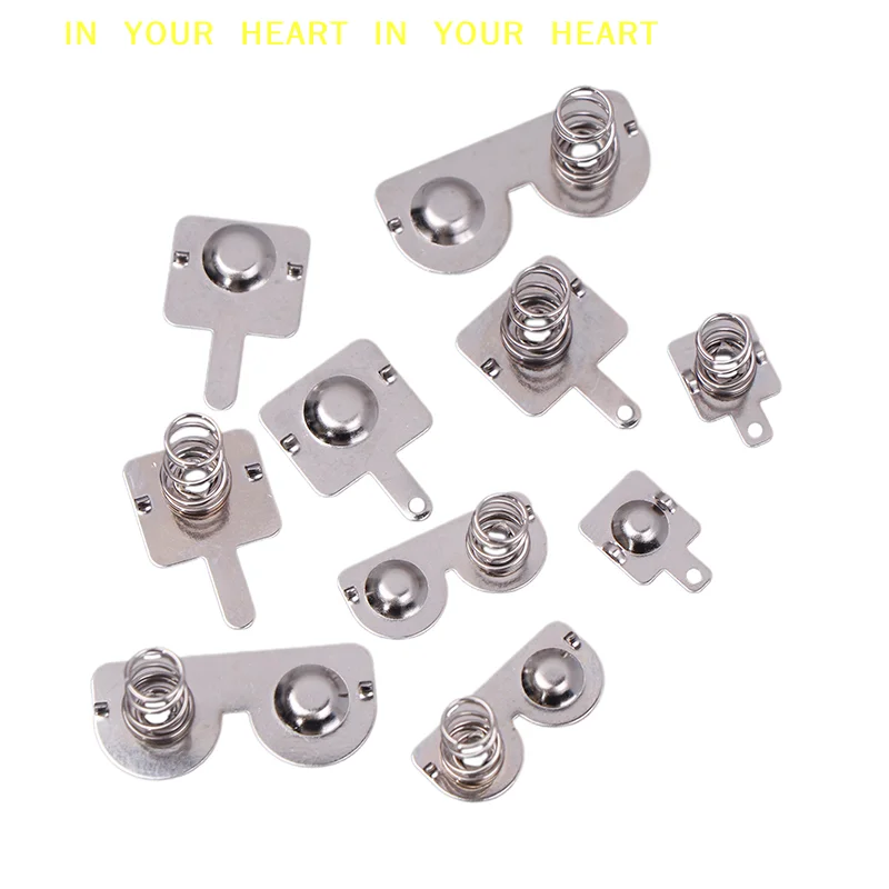 

Пружинные контактные пластины AA/AAA для батарейных отсеков, положительные и отрицательные контакты для ремонта игрушек, 20 шт., аксессуары для DIY-игрушек и пультов дистанционного управления