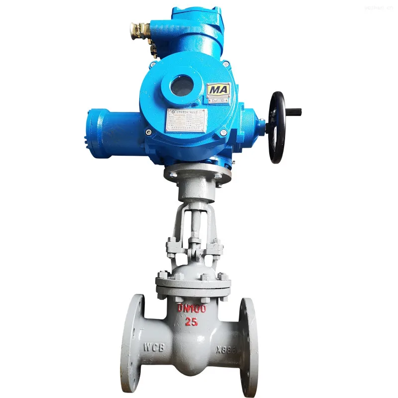 Non Rising Stem Wedge Flow Control Gate Valve Wcb Stainless Steel Electric Actuated Gate Valve