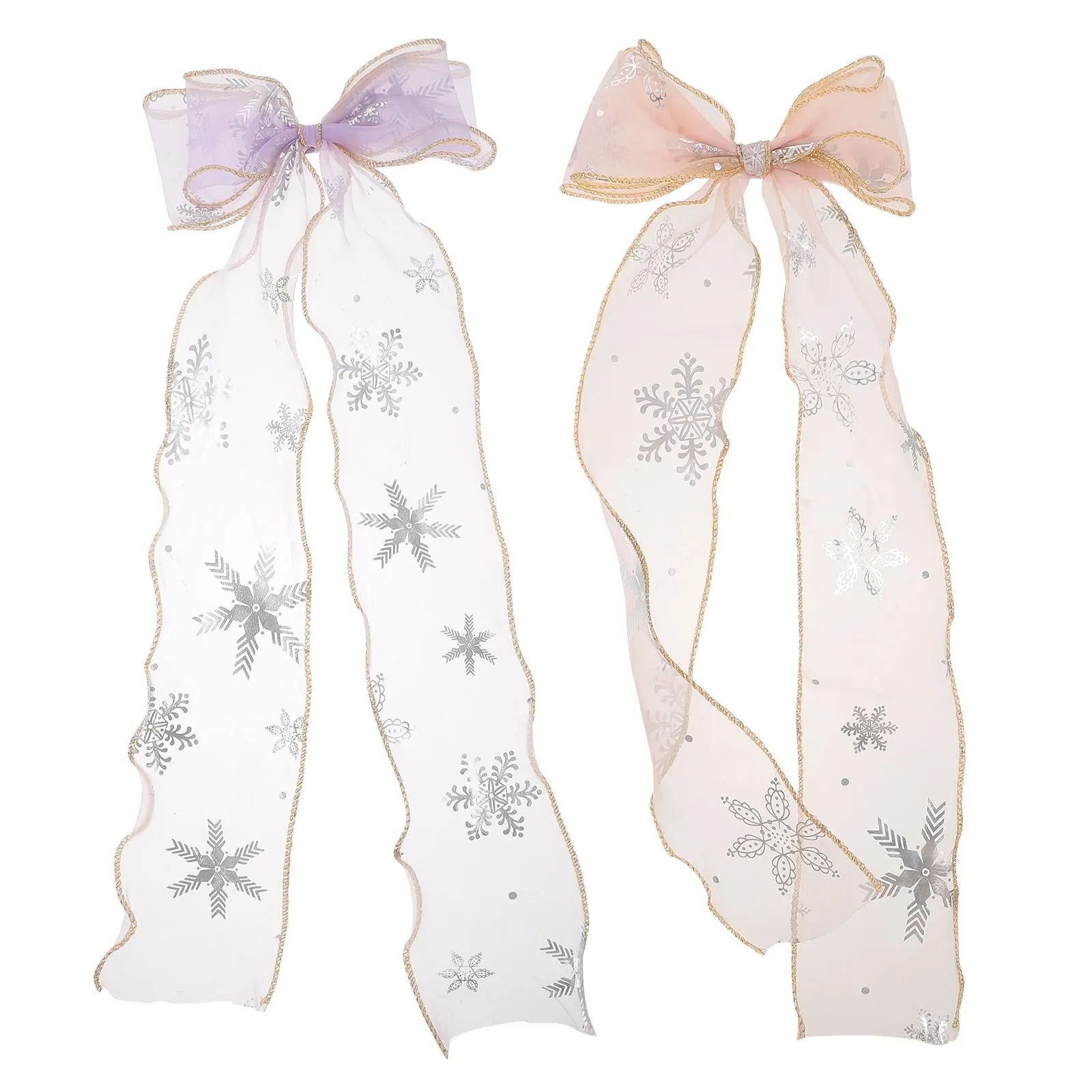 

2pcs Clips Ribbon Bows Toddler Baby Barrette Girls Hair Accessories Bowknot Hairpins Girls Accessories Christmas Hair Bows