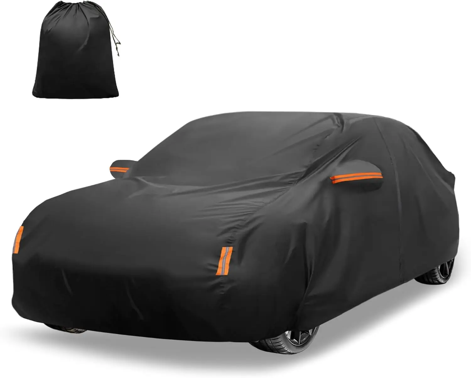

Car Cover for Honda Civic Sedan/Coupe 210D-PU Outdoor Full Car Cover All Weather with Door Zipper for Waterproof Wind
