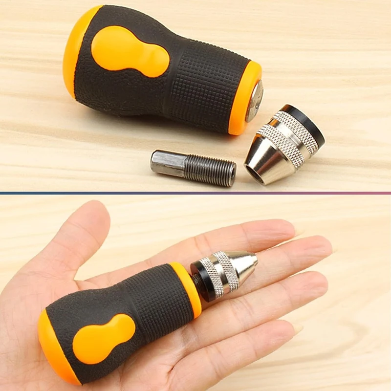 Abyn-broca manual mini ferramenta de broca de mão conjunto de ferramentas portátil pequena broca de mão, broca de mão para trabalhar madeira para modelo jóias