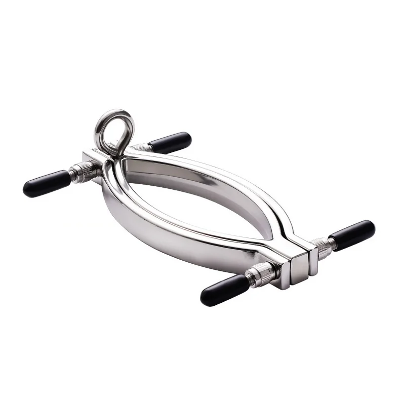 Stainless Steel Labia Clamp Bondage Equipment Fetish Clitoris Stimulation BDSM Slave Speculum Vagina Opener Restraints Sex Toys