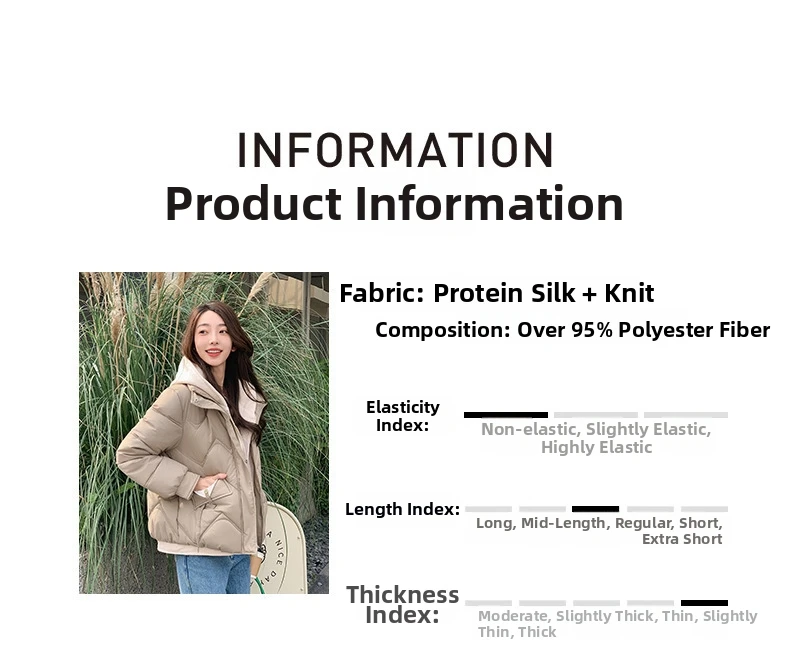 한국 스타일 후드 숏 코튼 패딩 재킷 여성용 두꺼운 따뜻한 루즈핏 페이크 투피스 스타일 학생 친화적