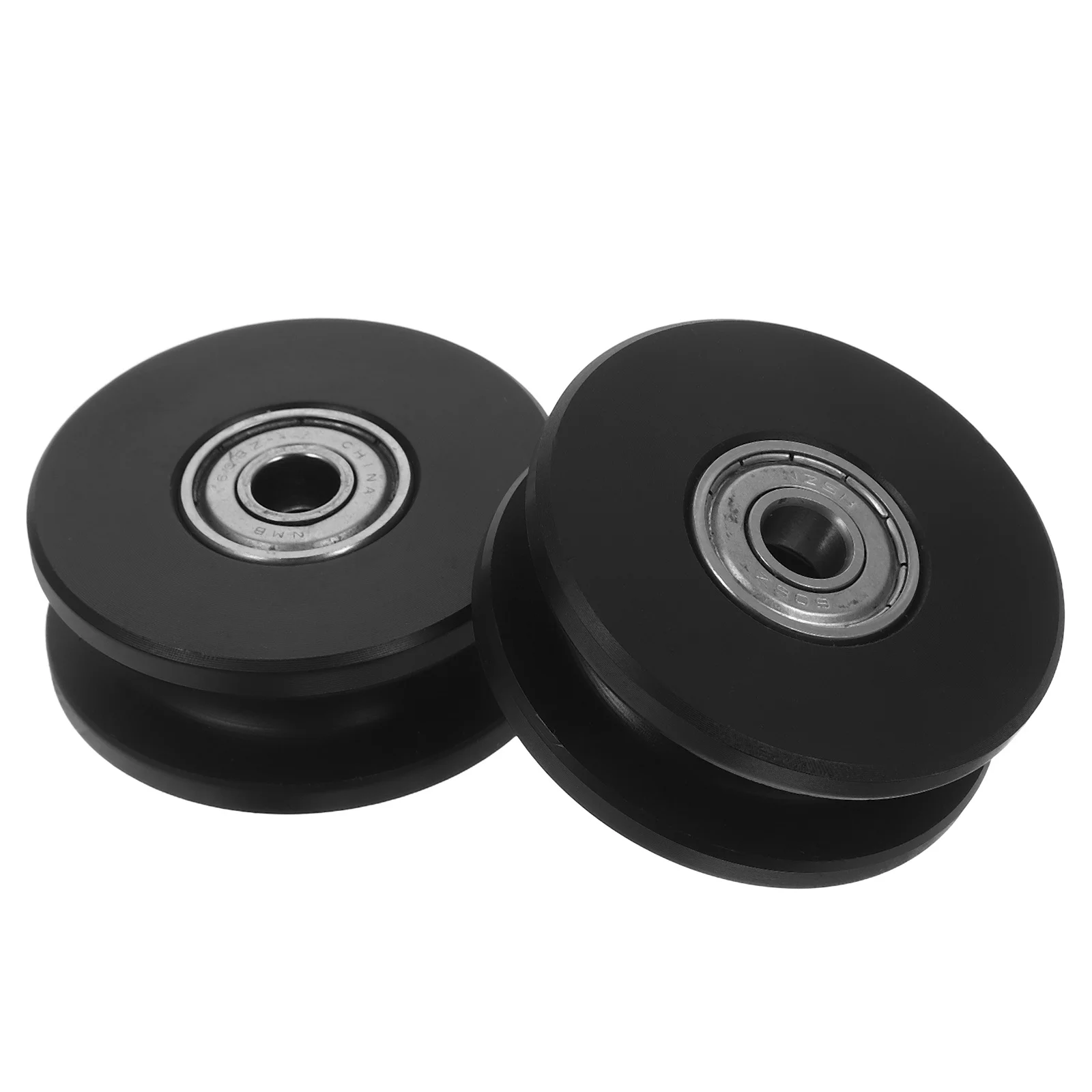 

2Pcs Dual Bearing Silent Pulley Wheels Nylon Replacement for Gym Fitness Equipment Cable Machines Smooth Quiet Operation