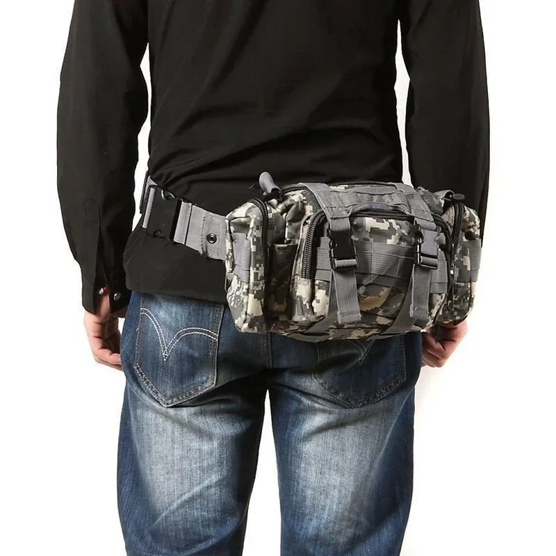 Outdoor Tactical Backpack Hunting Waist Pack Chest Bag Camping Hiking Cycling Hip Belt Sling Pouch EDC Camera Handlebar Tool Bag
