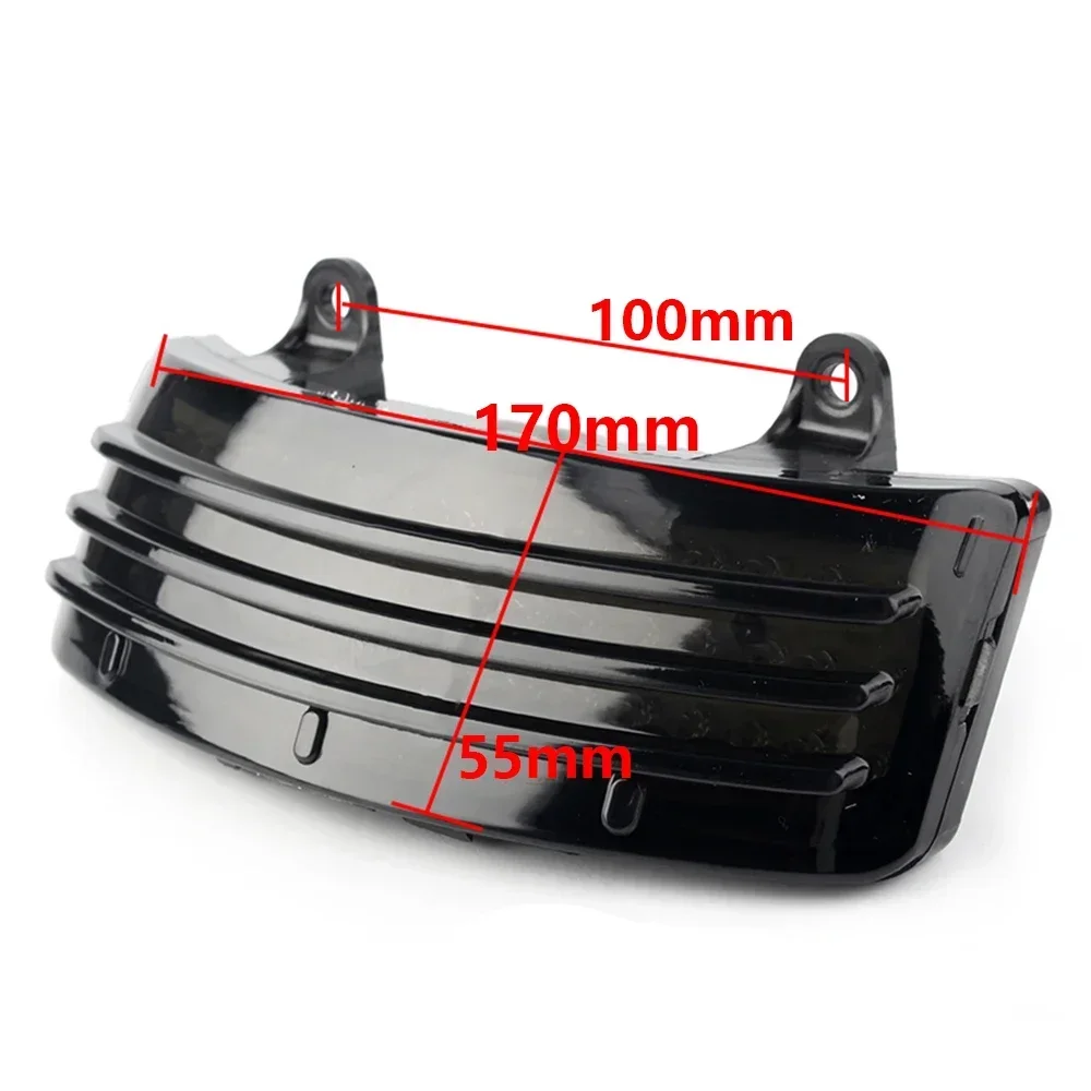 

For Harley Touring Street Road Glide 2014-2019 Motorcycle Rear Fender Tip Light Tri-Bar LED Rear Tail Brake Turn Signal Light