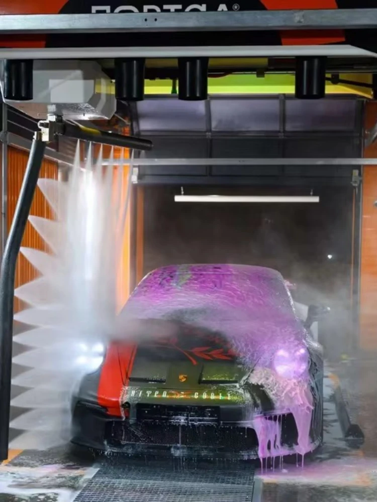 نظام ماكينة غسيل السيارات الأوتوماتيكية 360 درجة، خدمة ذاتية أوتوماتيكية بالكامل، ماكينة غسيل أوتوماتيكية للعملات المعدنية