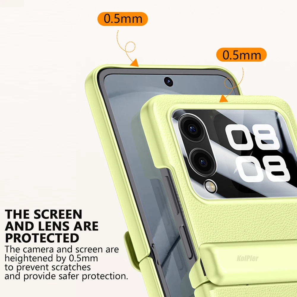 Luxury Hinge Screen Protector Case for  HUAWEI NOVA FLIP Official 2024 NEW Shockproof Back Cover Kickstand Skin Capa