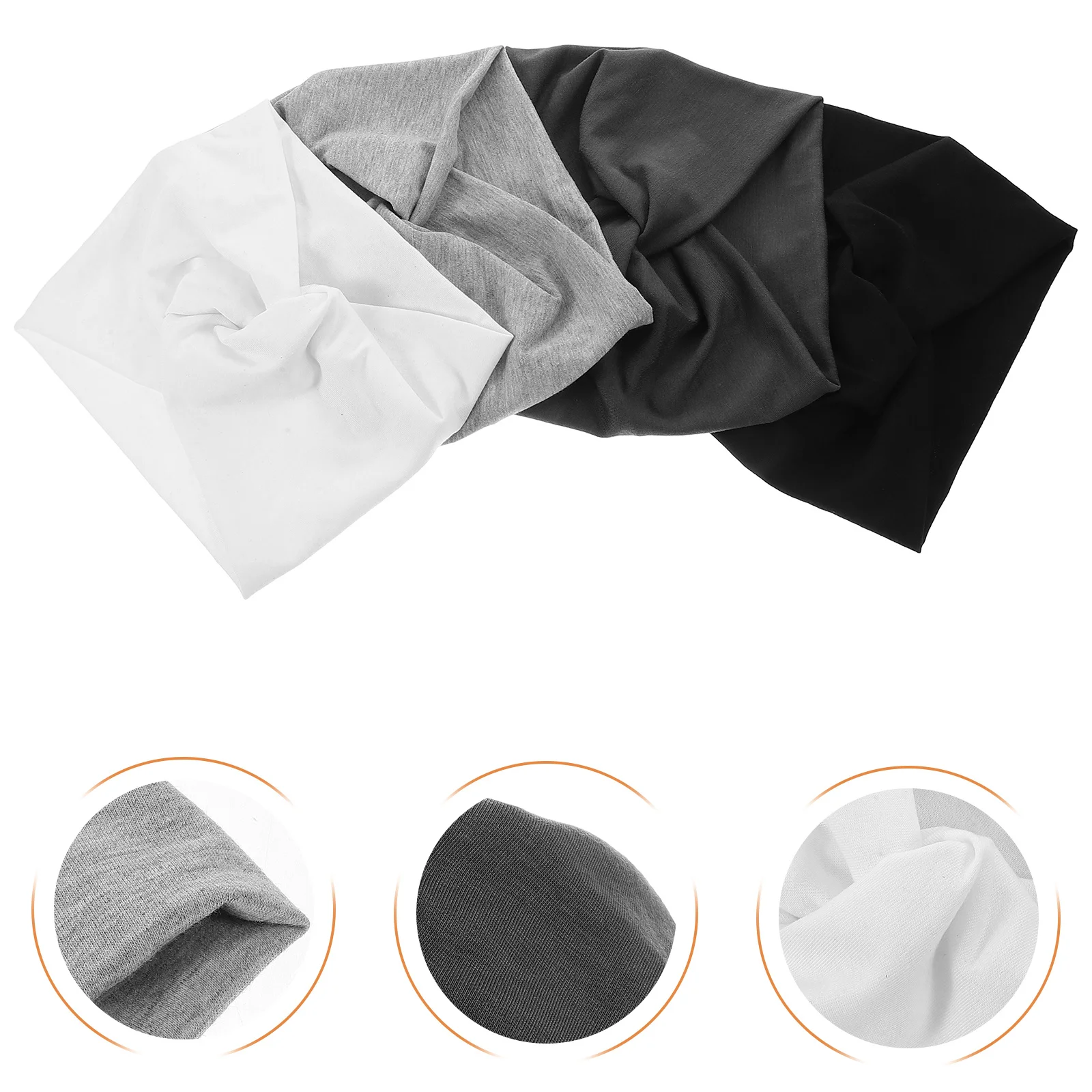 

4pcs Yoga Headbands For Women Wide Stretchy Sweat-Absorbing Head Wraps Turban Hair Accessories Workout Headband Sports Hair Band