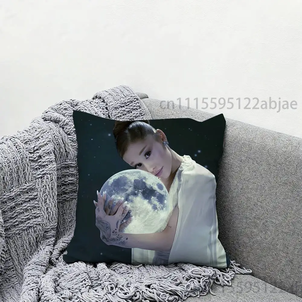 A-Ariana G-Grande Throw Pillow Case 40x40cm Decoration DIY Square Chair Pillowcase Pad Cover