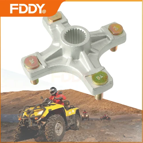 Imagen 1 del producto Cubo de Rueda de Eje Trasero FDDY 24T 110mm 4*M10 Compatible con ATV Go Kart Golf Cart UTV Buggy Quad de 150cc 250cc 200cc 300cc
