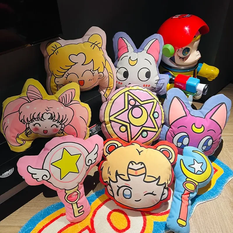 

Сейлор Мун Сейлор Мун мультяшная кукла милая фигурка инопланетянина индивидуальная подушка подушка кровать кукла украшение дивана праздничный подарок Kawaii