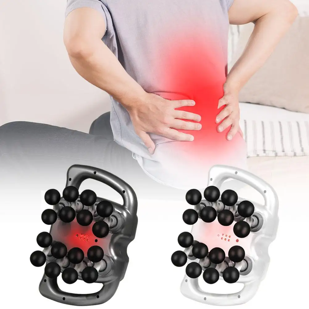 

16-head Fascia Gun Back Leg Arm Neck Body Muscle Massager LCD High-definition Display Electric Red Light Function Relax Massager