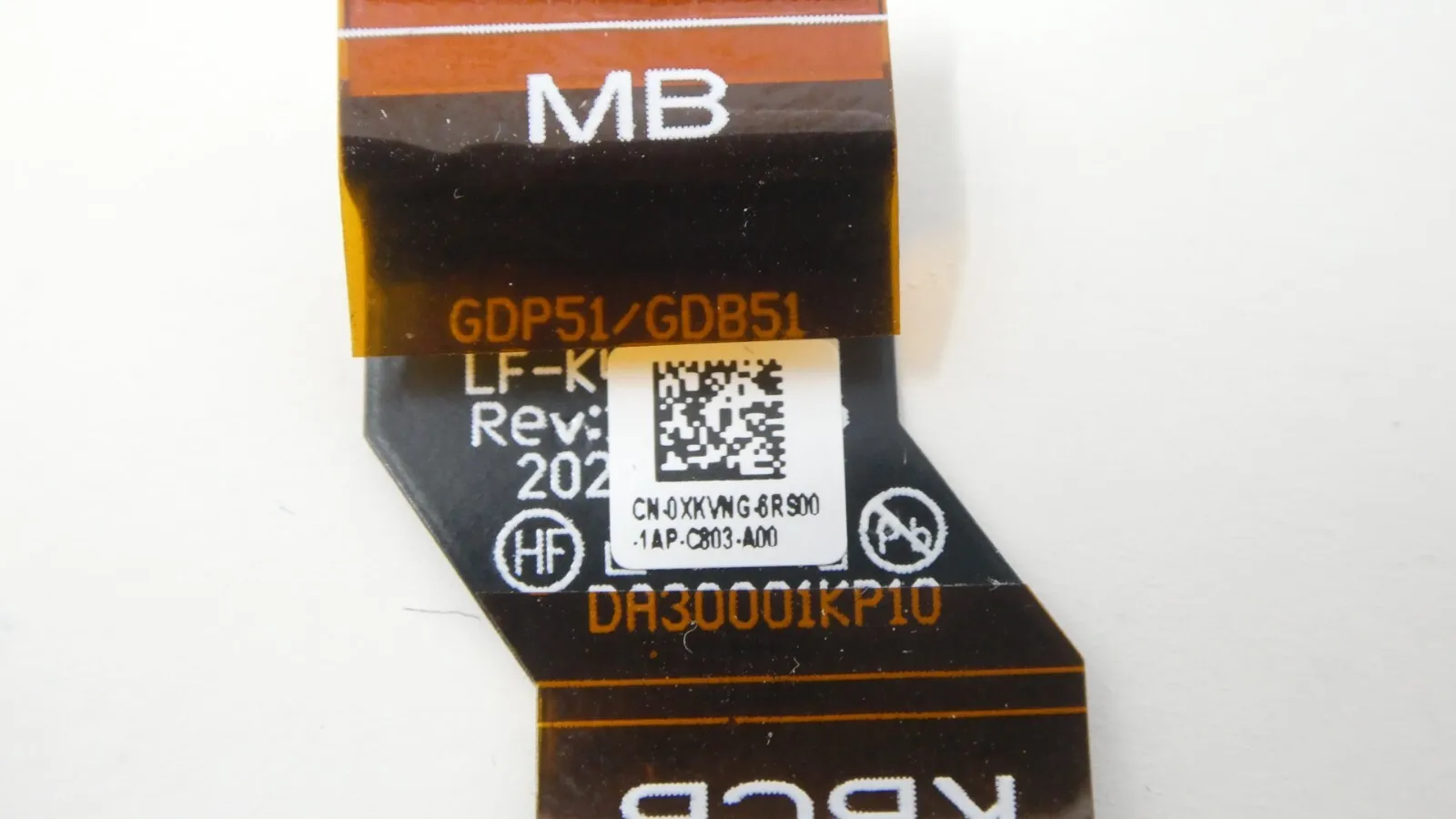 FOR Dell XPS 15 9520 / Precision 5560 Keyboard Junction Cable - Cable Only - XKVNG