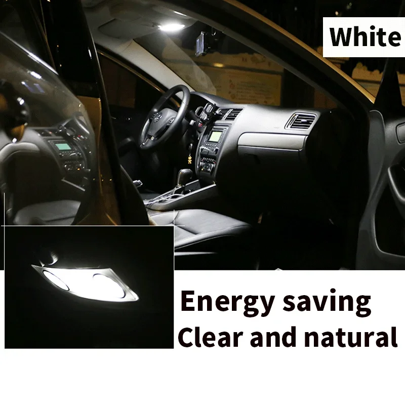 8Pcs White Canbus led Car interior lights upgrade Kit for 2013 2014 2015 2016 2017 2018 2019 Ford Taurus led interior Dome Trunk