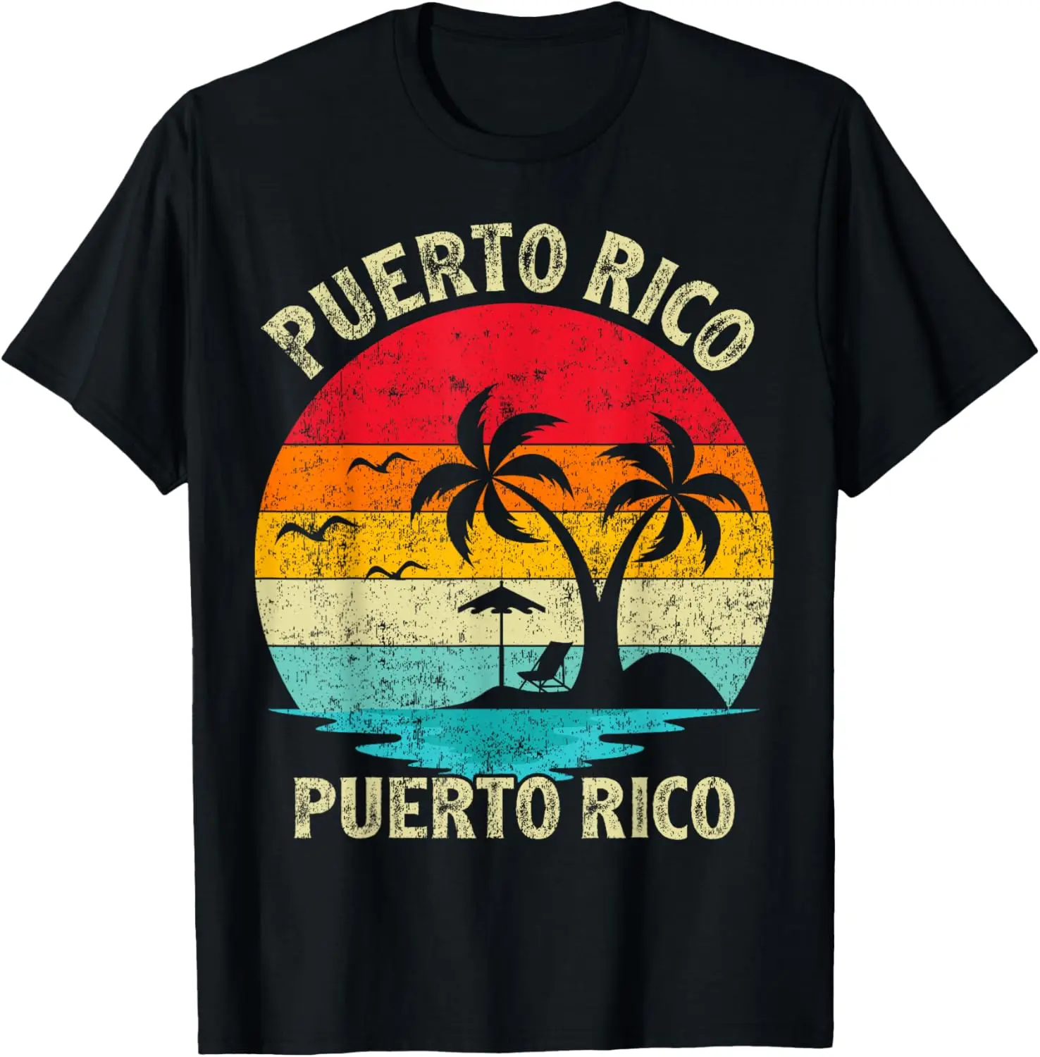 

Family Vacation Vintage Retro Puerto Rico San Juan Beach T-Shirt