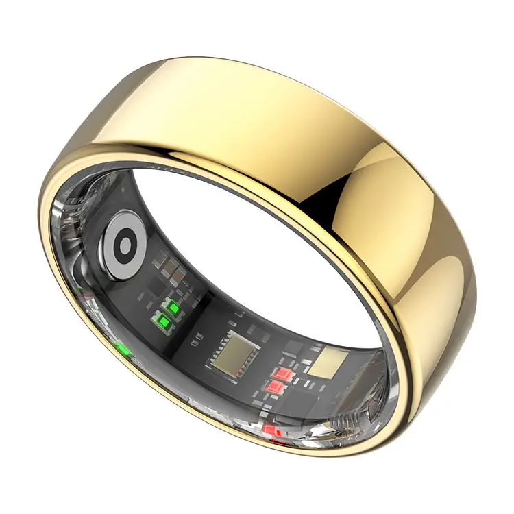 2025 R08 Smart Rings Health Fitness Tracker 5ATM Waterproof Heart Rate Blood Oxygen Monitor Smart Ring with Charging Case