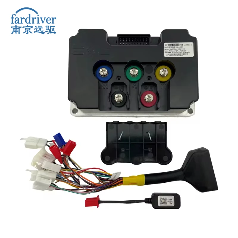 Fardriver ND72680 ND96680 Electric Motorcycle FOC Controller DC 350A with Bluetooth Dongle Programmable For 6000W QSMotor