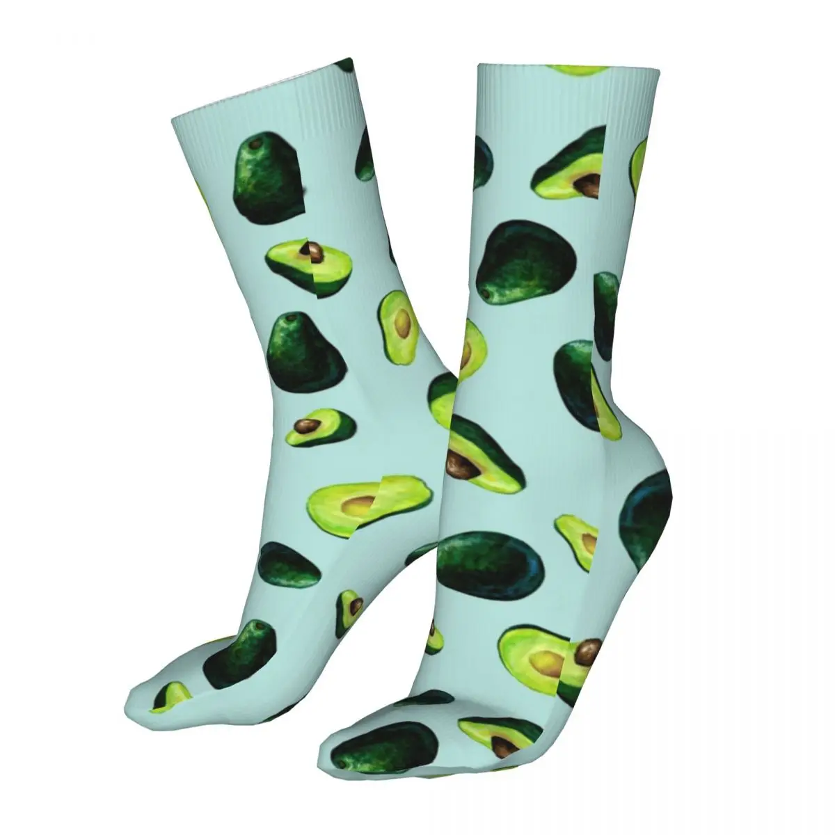 Compression Avocado Pattern Women Socks 2022 Female Tropical Fruit Sports Sock