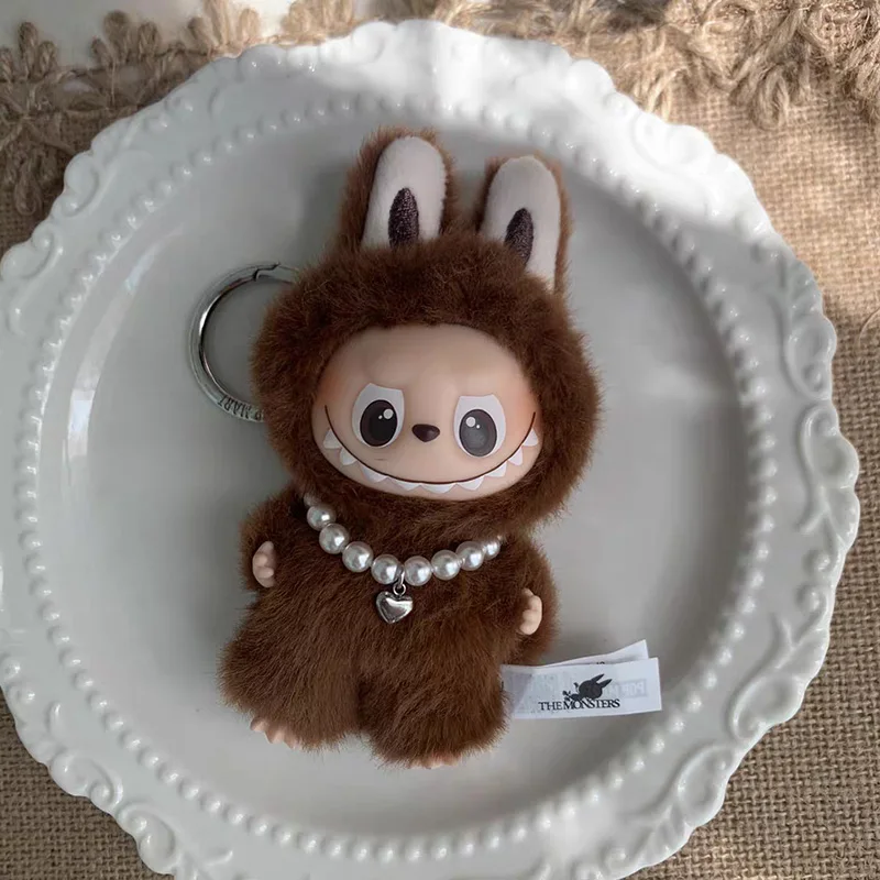 Pearl Collar Necklace For 10.5cm Labubu V4 Doll Clothes Outfit Accessories Ropa Labubu