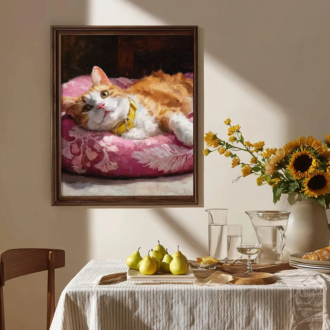 Custom Pet Oil Painting Hand-Painted Pet Portrait Missing Pet Memorial Gift Personalized Cat And Dog Paintings Handmade Artwork