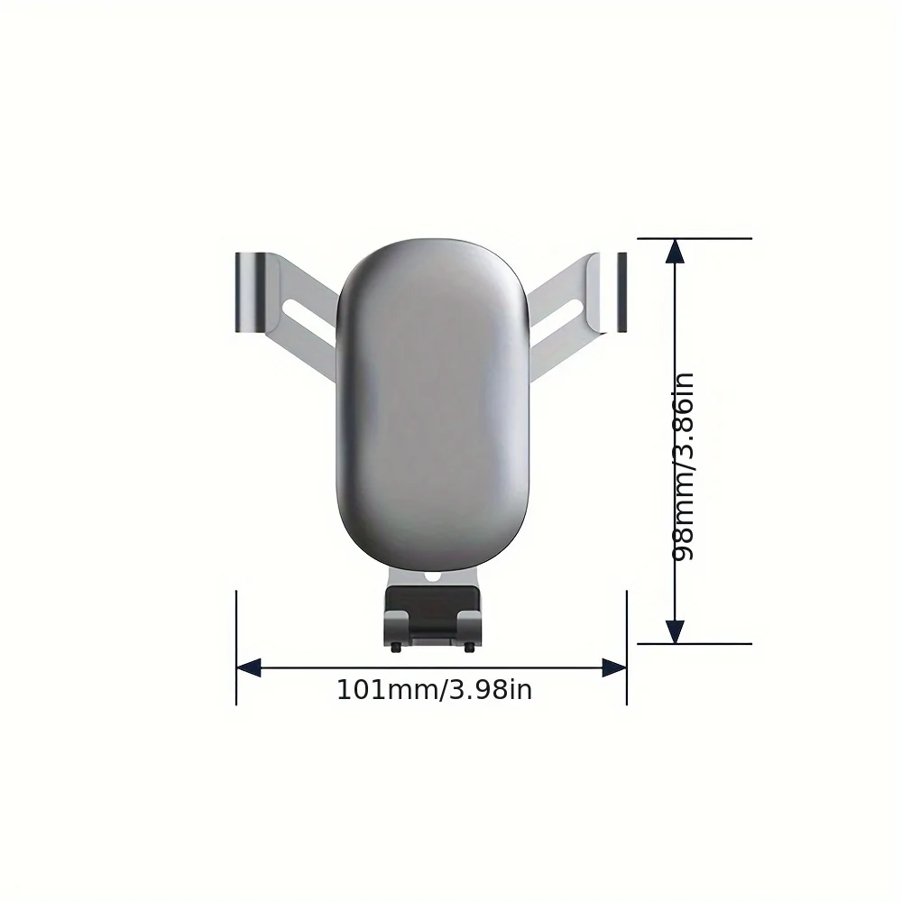 Stable Gravity Anti-Shake Alloy Car Mobile Phone Holder - Adjustable Trend Holder