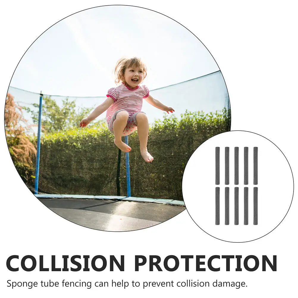 

10 шт. защитных чехлов для стойки батута, износостойкие сменные трубки-накладки для батута