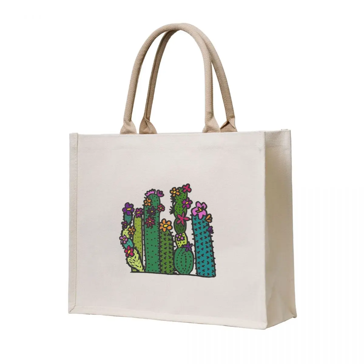 

Colorful Cacti Tote Bag reusable shopping bags Candy bags Big bag women