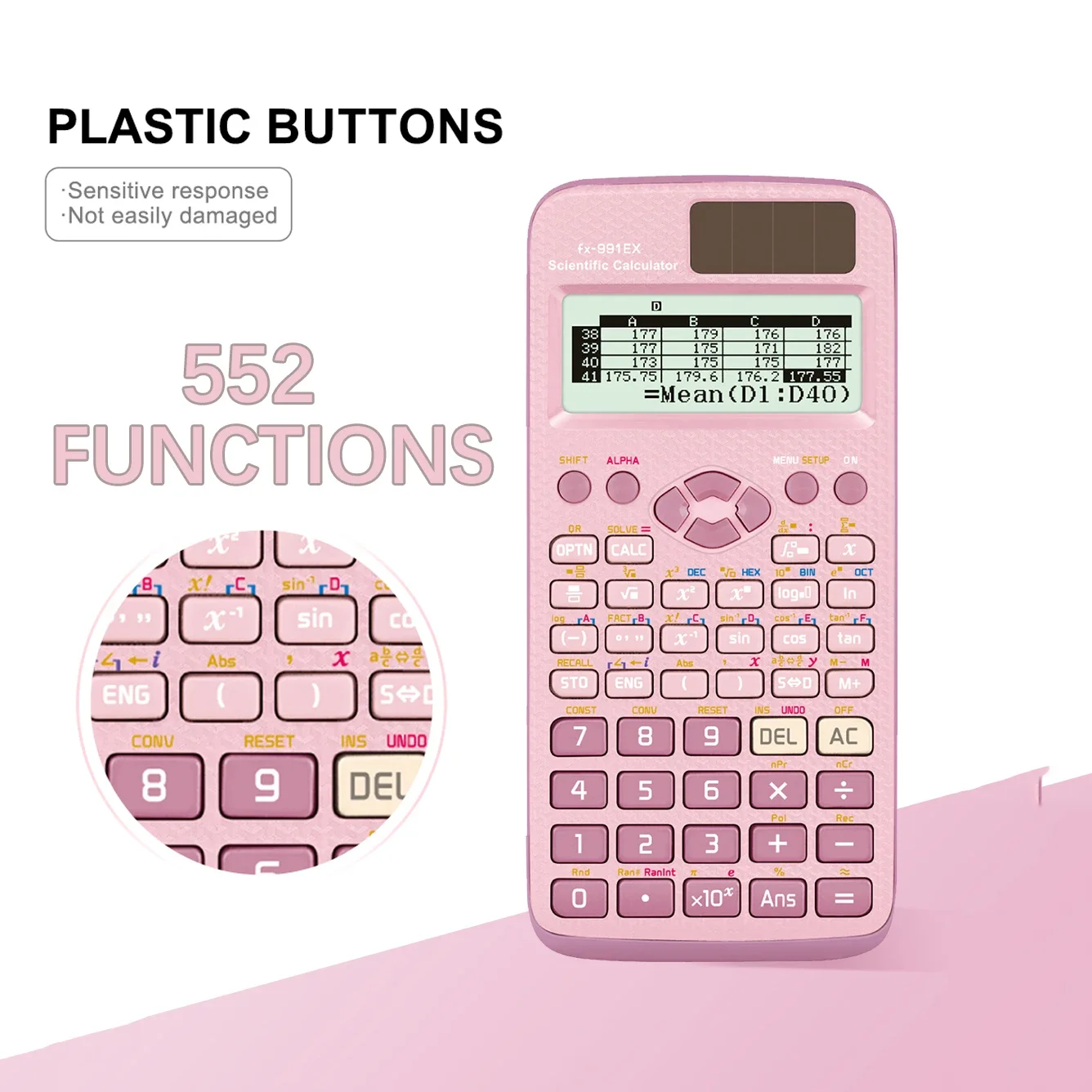 Function Calculator—designed specifically for students taking exams; a versatile scientific calculator with 552 functions,