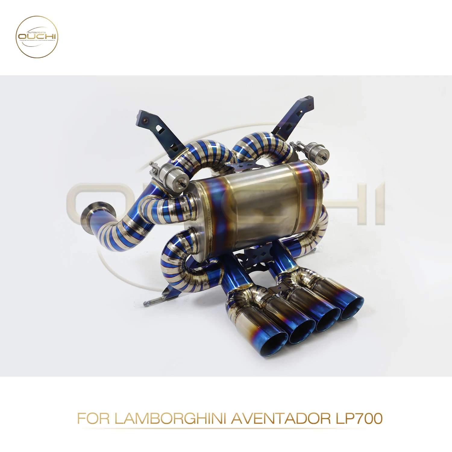 OUCHI High Performance Catback for Lamborghini Aventador LP700-4 Titanium Alloy Vacuum Valve Car Exhaust Good Heat Dissipation