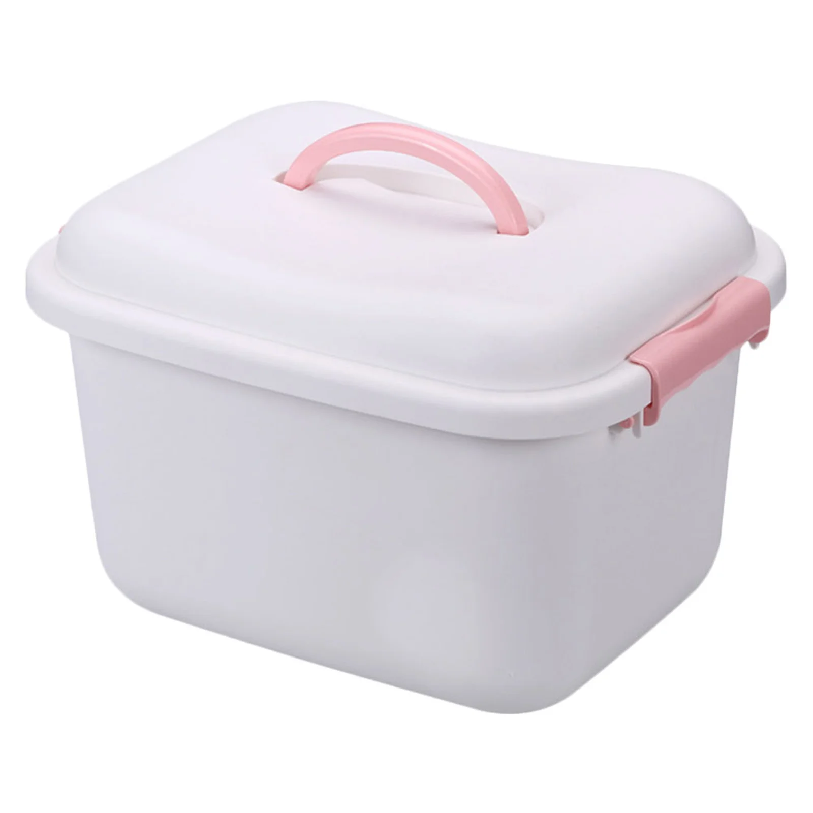 

1Pcs Household Medicine Cabinet White Plastic Multilayer First Aid Box Portable Medicine Storage Organizer First Aid Storage