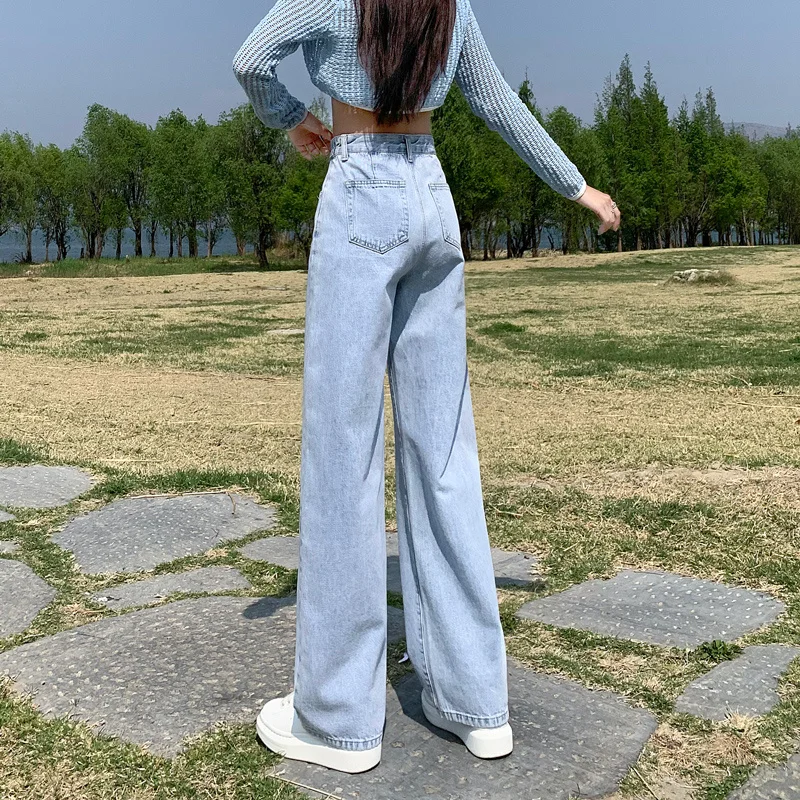 Jean marron Harajuku Y2K, à volants empilés, plissé, drapé, fente fendue, détail asymétrique, Denim féminin, mode Unique et élégante