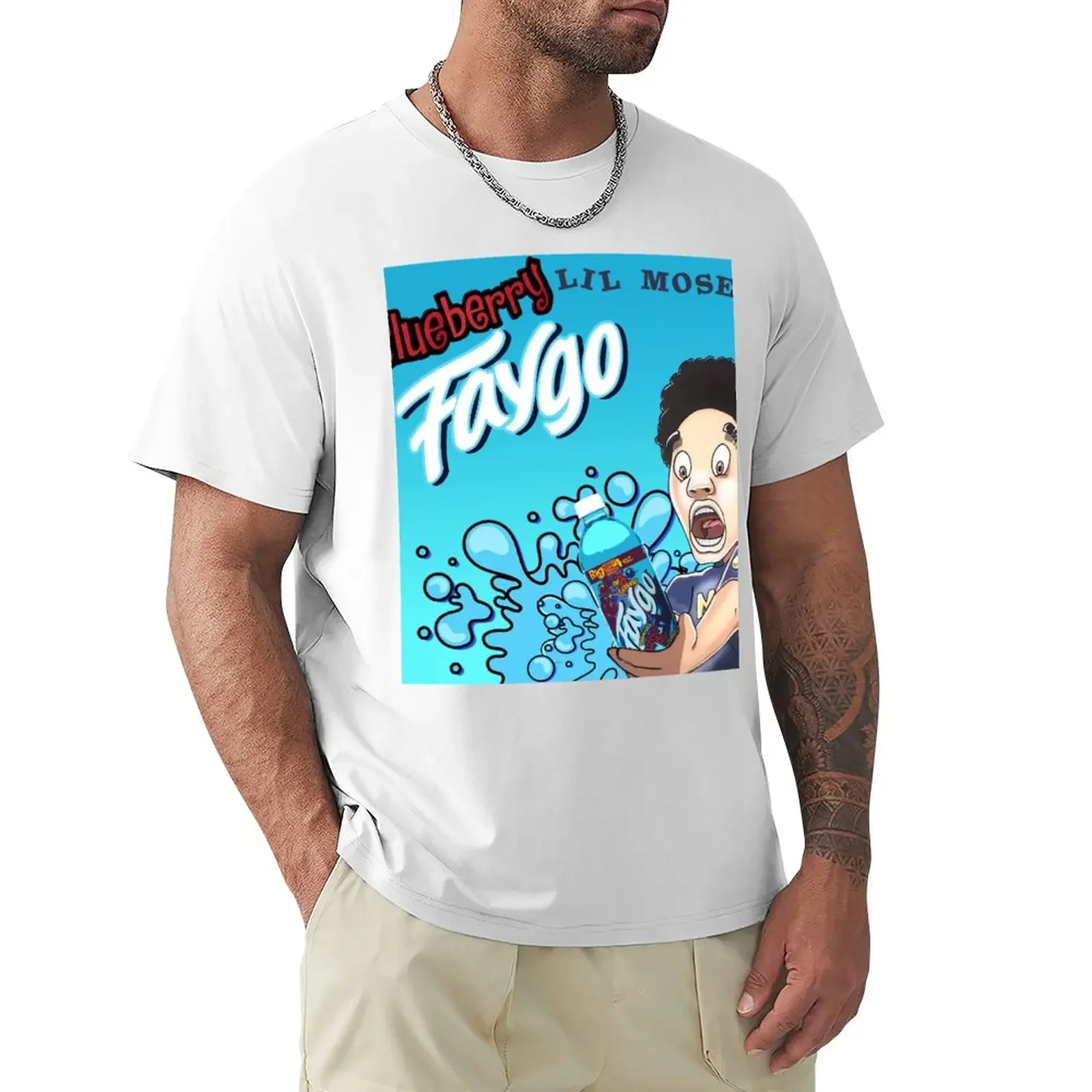 Blueberry Faygo Lil Mosey T Shirt T-Shirt customs design your own anime clothes mens big and tall t shirts