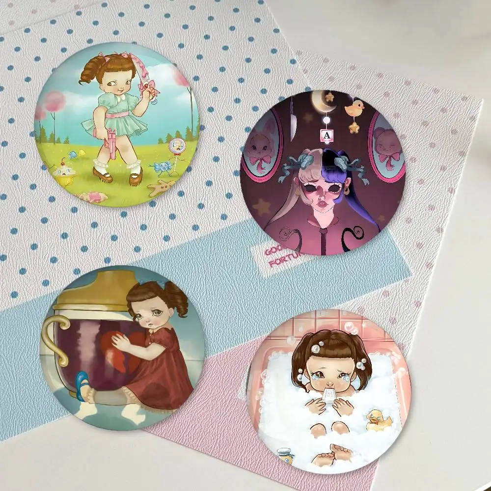 M-Melanie M-Martinez Cry Baby Badges Creative Tinplate Button PinsBrooch Creative Quotes Badge Clothes Gift For Kids Friends