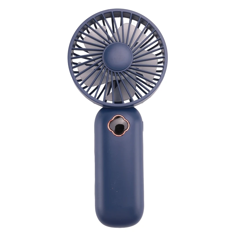 Ventilador portátil de mano USB, miniventilador recargable con pantalla Digital, Enfriador de aire perezoso para exteriores, hogar y oficina