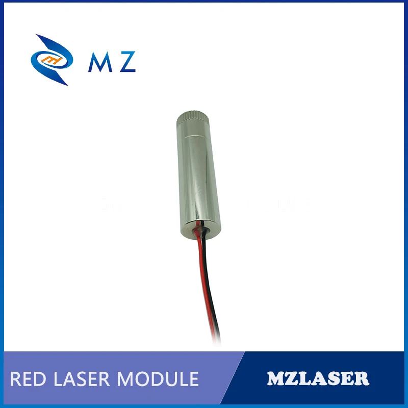 Adjustable Focusing High-Stability Brass Shell Plating Color Red Line 635nm 10mW  12V Laser Module